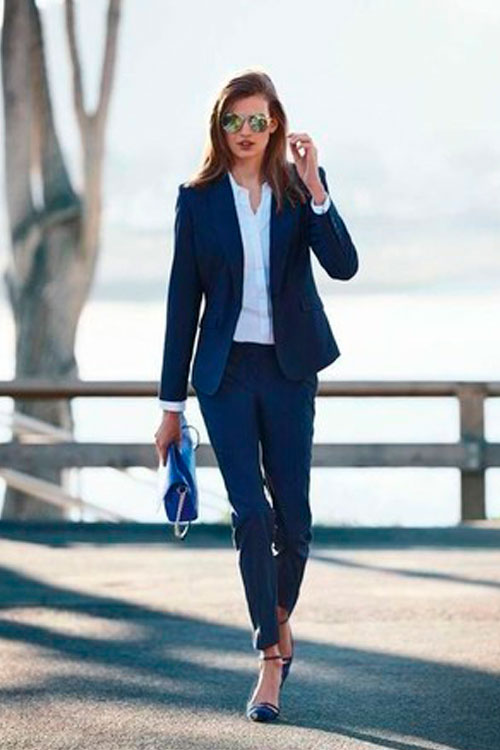 Como Combinar El Azul Marino Boss Outfit, Business Outfits, Business Outfits  Women 